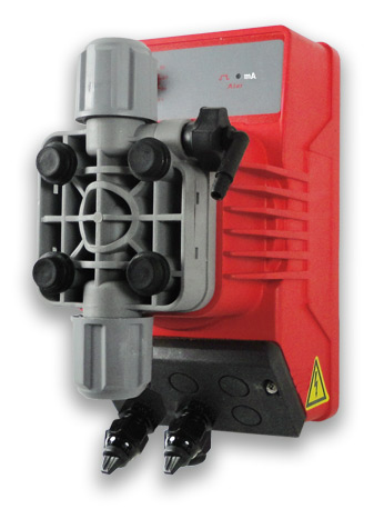 Flow proportional dosing pump HY-MA which automatically adjusts the frequncy or speed proportional to a 4-20mA input signal.