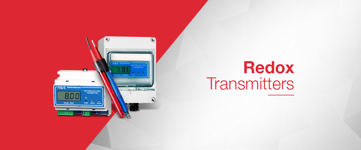 Redox transmitter for measuring Redox / ORP in a process and transmitting a 4-20mA signal
